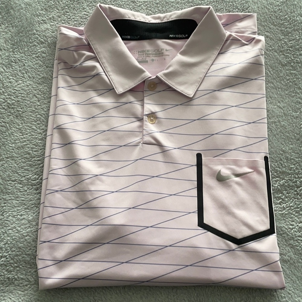 Nike Golf Polo - Large: Pink